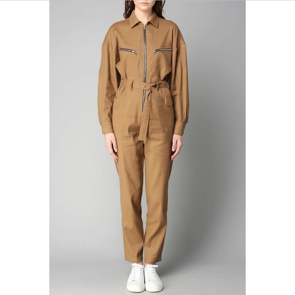 IRO Iggy Jumpsuit Belted Zip Detail Boilersuit 8 - Picture 2 of 8